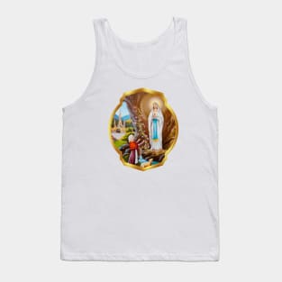 Our Lady of Lourdes St Bernadette Immaculate Mary Catholic Tank Top